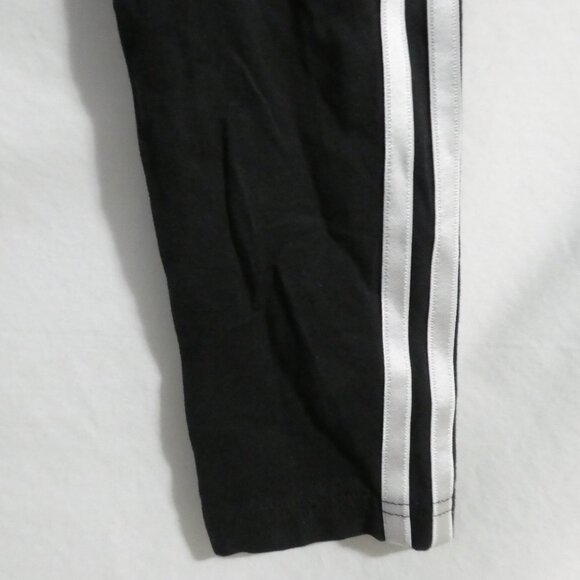 ADIDAS | kids 11 - 12 years - medium | Black Exercise Leggings | White Stripes - Picture 16 of 16